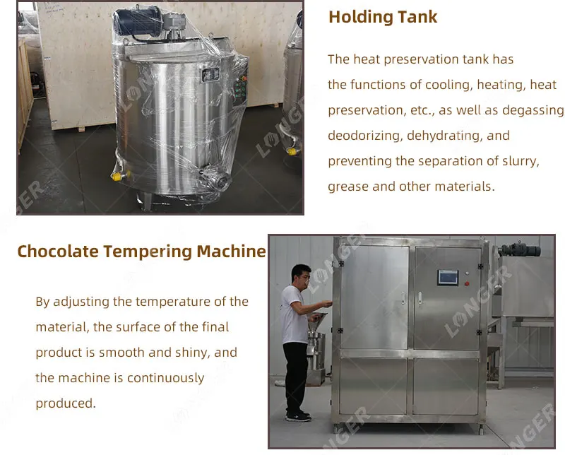 Automatic Mushroom Chocolate Making Machine Dairy Milk Chocolate Spread Making Machine