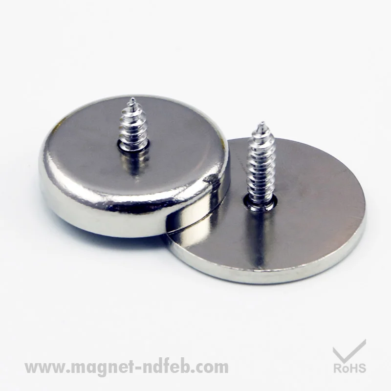 Плоский Магнит с резьбовым штифтом неодимовый круглый магнит M8 M10 1/4 '-20
