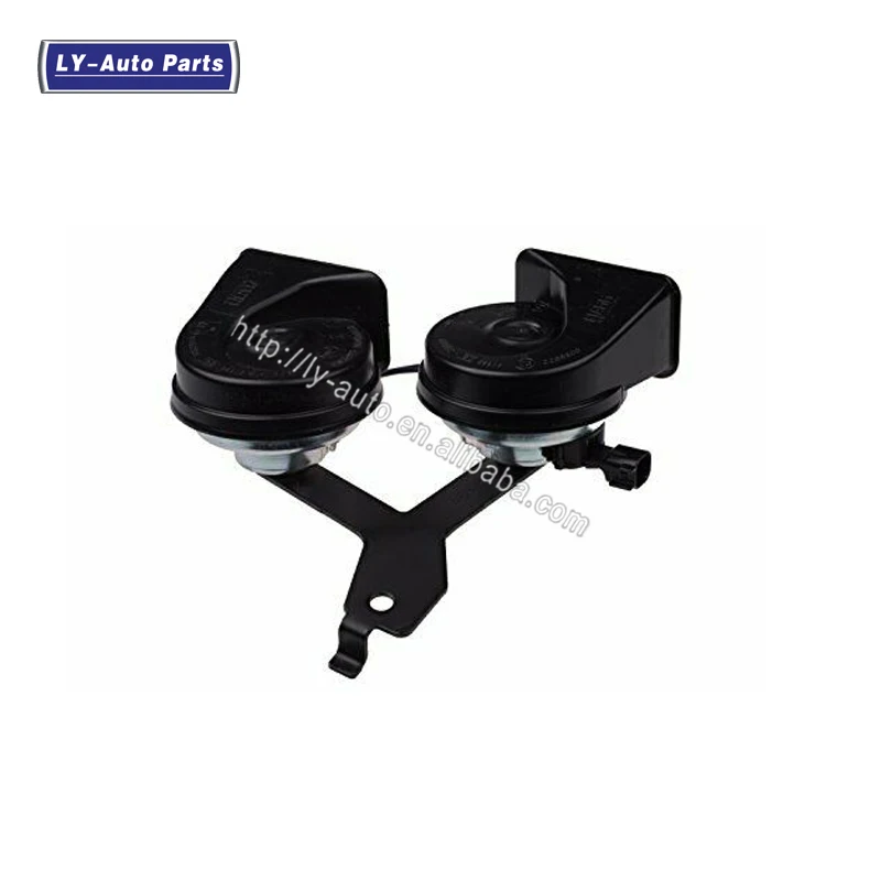 MILIPARTS Car Dual Horn Assembly with Bracket Compatible with 2009-2014 Ford F-150 High/Low Tune Replaces Part Number 9L3Z-13832-A 