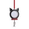 Metal Xmas Ornament - Cat Head and fish shape