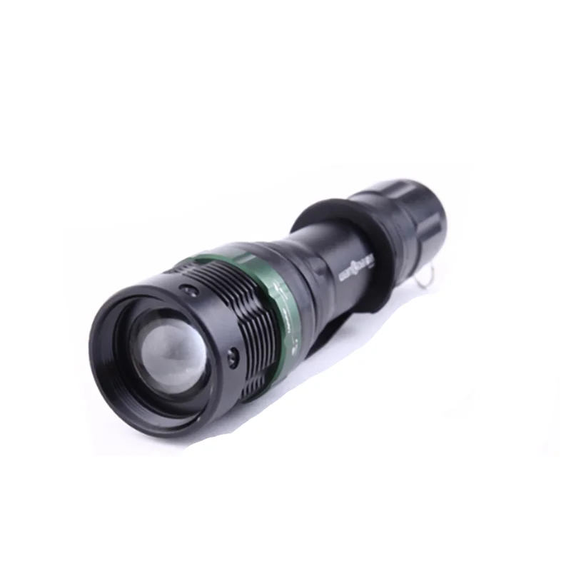 Aluminum alloy rotating focus with pen clink T6 Rechargeable strong Light Flashlight for camping