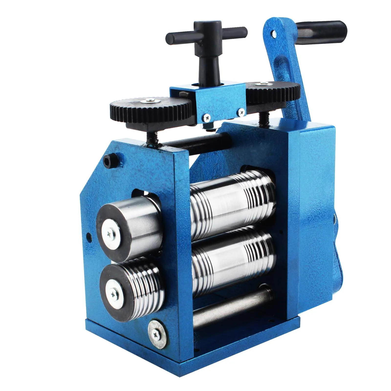 Sheet Square Semicircle Pattern Wire Roller Gear Ratio 1:2.5  Mill Manual Combination Rolling Mill Machine Jewelry Rolling Mills