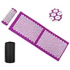 Long purple needling cushion-headrest cloth bag