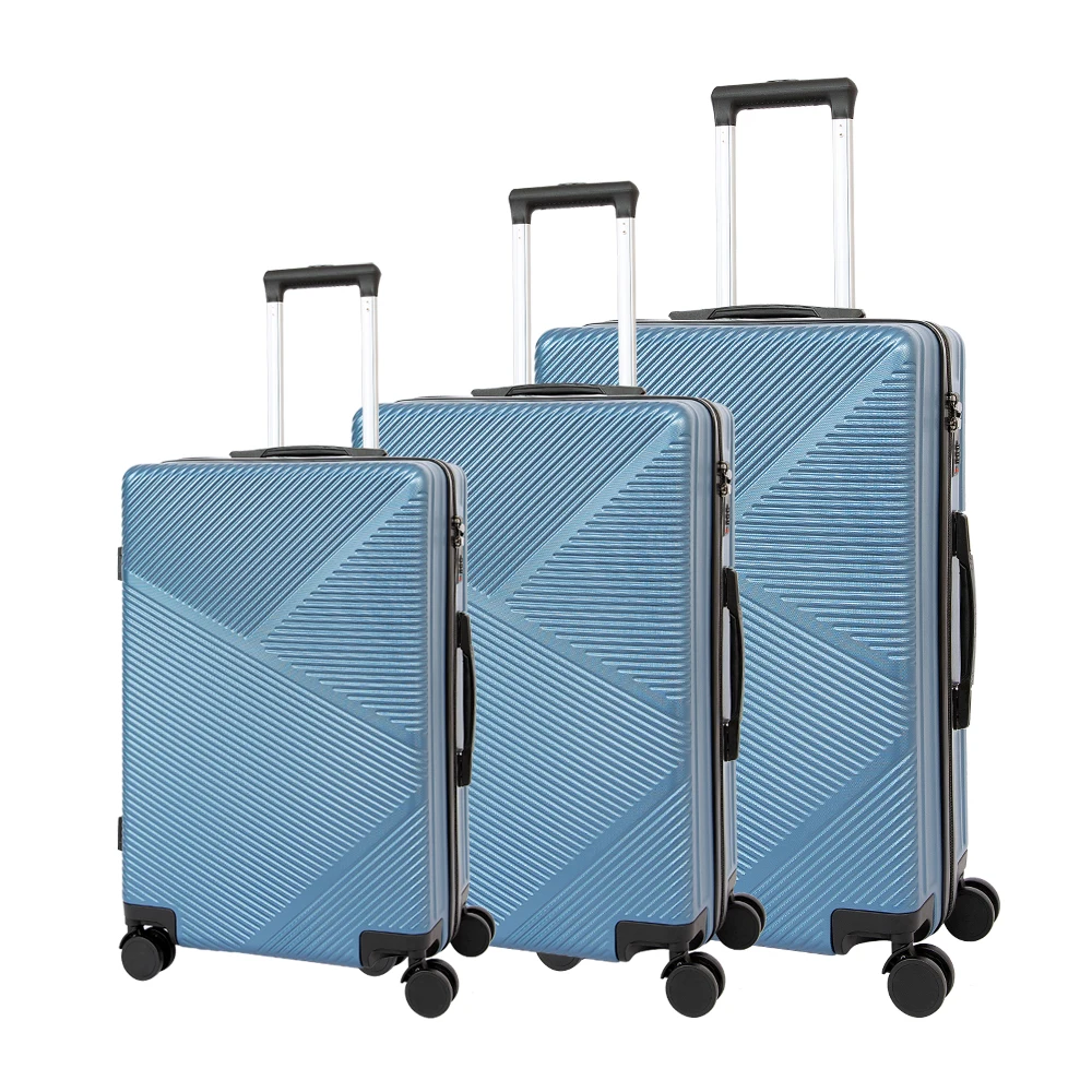 Wholesale Bule Travels  Hand Bag Unusual Design Polyester Trolley Suitcase Outdoor Maleta Viaje Luggage Sets
