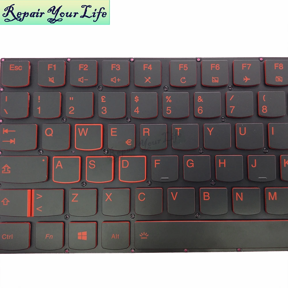 thumbnail image 2 of Original Lenovo Legion Y520-15IKBN Y720-15IKB Laptop Keyboard – US QWERTY Black 2 of 5