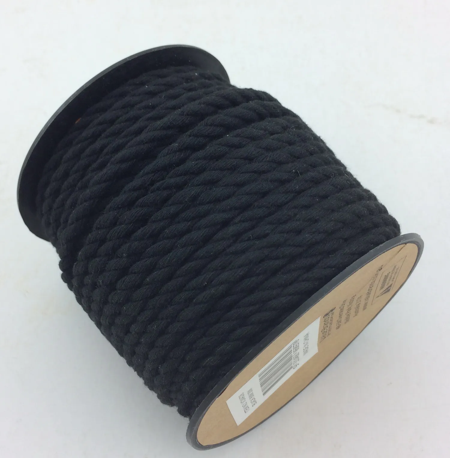 black 6mm macrame cotton cord 3