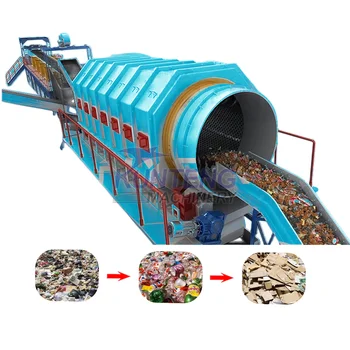 Stale Waste Sorting Garbage Disposal Recycle Line Machine For Organic ...