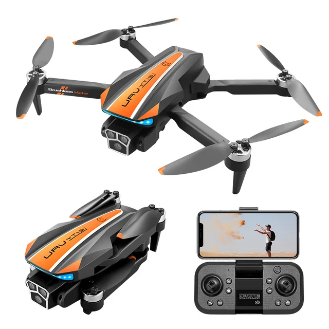 New YT151 Brushless motor Drone 4 Axis Aircraft Electric Adjustment 4K FPV 3 Cameras With Optical Flow Obstacle Avoidance