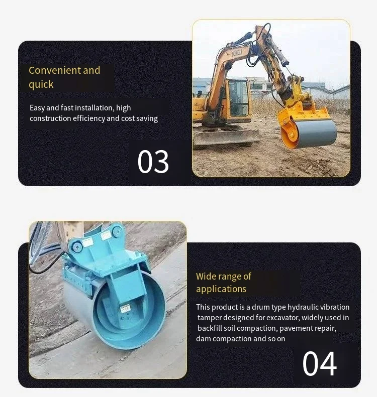 Drum Excavator Compaction Wheel - Efficient Slope Compactor