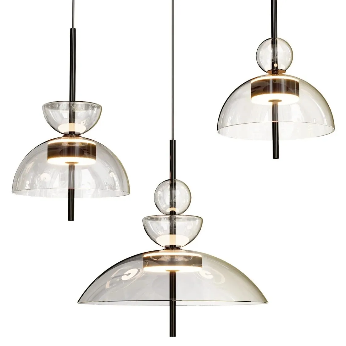 Modern Single Metal Pendant Chandelier for Bedroom and Dining Room Indoor Home or Hotel Decorative Hanging Lamp Small Size