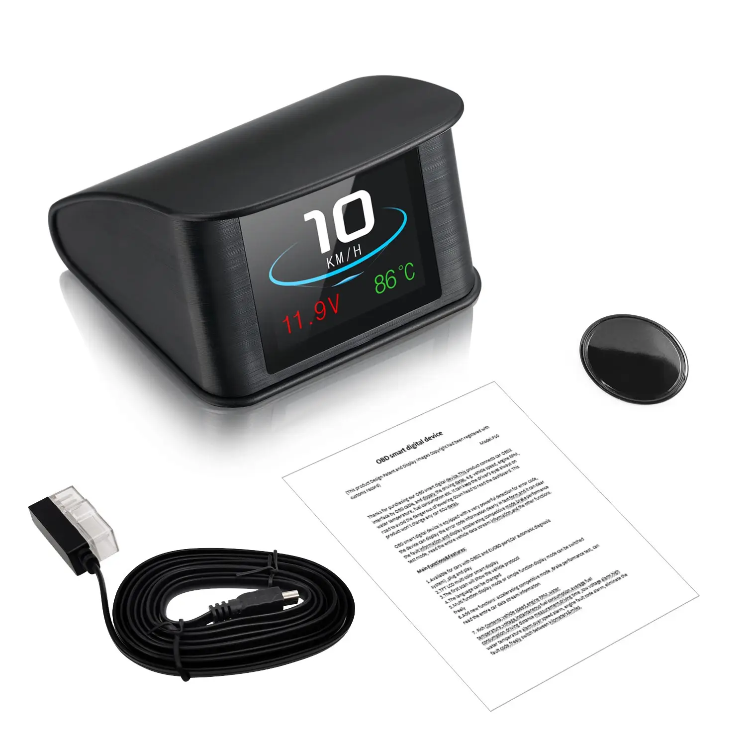 Intelligent Car HUD Head up Display Car HD OBD Portable LCD Driving Display Screen With Speeding Alarm