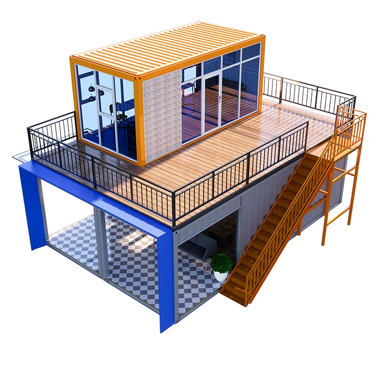 Design Import Prefab Modern Luxury Shipping Container House Villa 40ft 2 Bedroom Prefabricated Home With Floor Plan From China