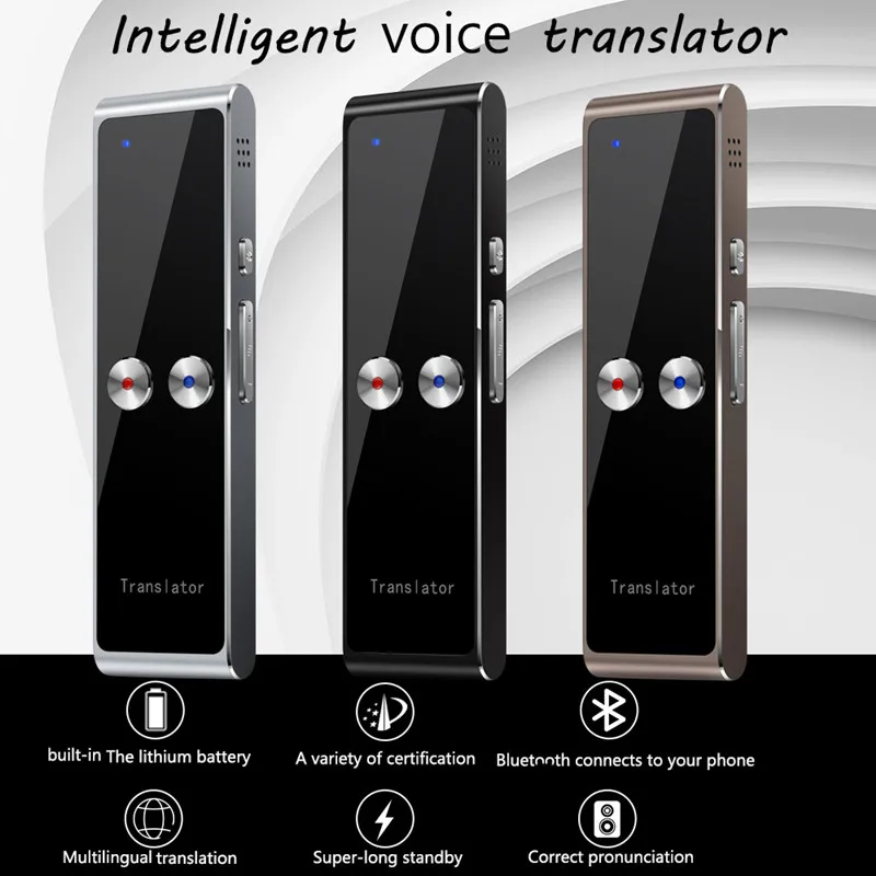 Intelligent Speech Translator Support 68 Languages Voice Translator Portable T8 Real Time Simultaneous Translation Equipment