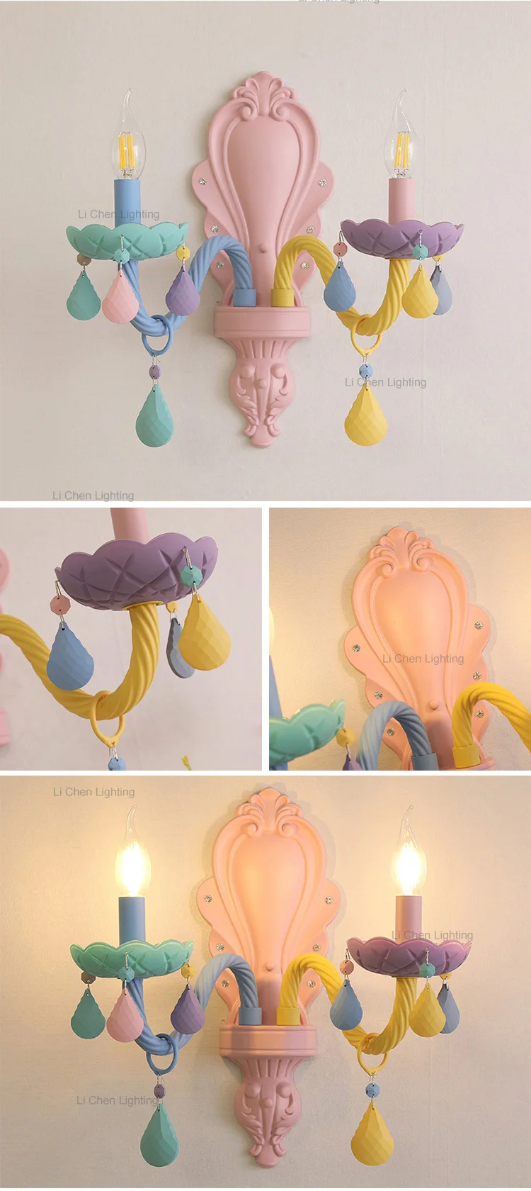 w0048 2 modern style indoor decoration living room bedroom child room glass led wall lamp-2