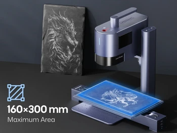 LaserPecker 5金属20Wに3D彫刻するための深型彫刻ファイバー