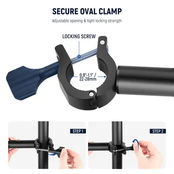 NEEWER DS001 Tabletop Overhead Camera Mount Arm 11.8"-20"/30-51cm Telescopic Extension Arm for Desk Stand with Ball Head Mount detail image