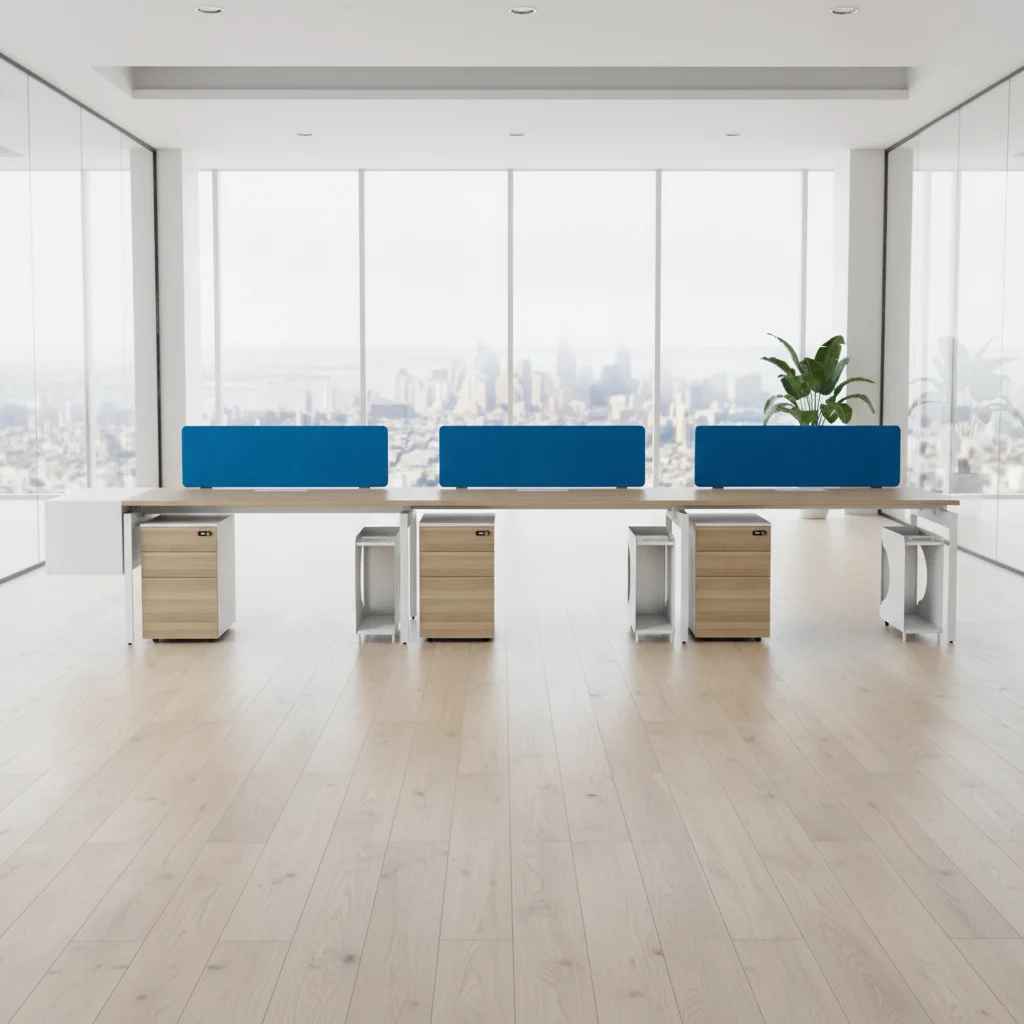 Large Capacity Wood Frame Standing Desk Professional Setup Ergonomic Features Multi-functional Eco-Friendly Office Desks Office 5
