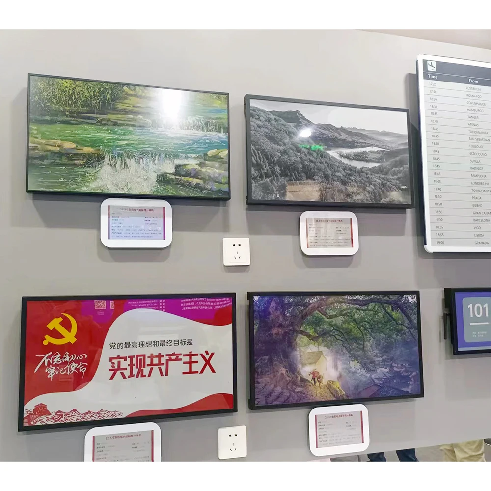 Customized Smart Ble E-ink Display Screen Waybill GPS Data Logger e ink tracker Temperature and Humidity Sensors OEM Factory