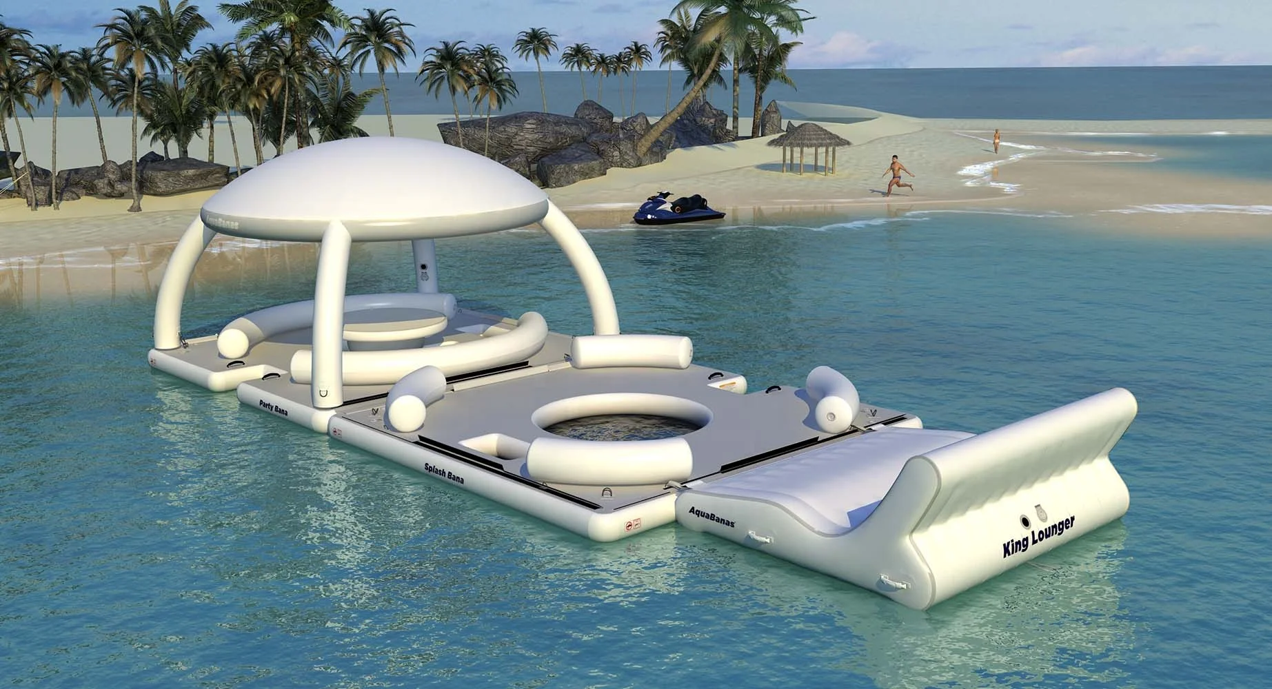 Creative Chongqi Inflatable Aqua Floating Resort Banas Water Park ...