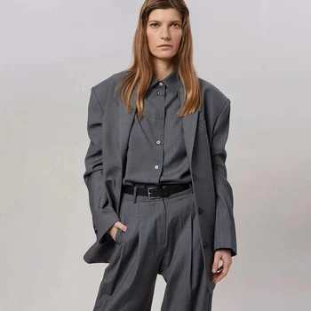 New Trending Fashionable Elegant New Custom Lady Office Coat Streamline Slim Fit Solid Color Women'S Suits Tuxedo