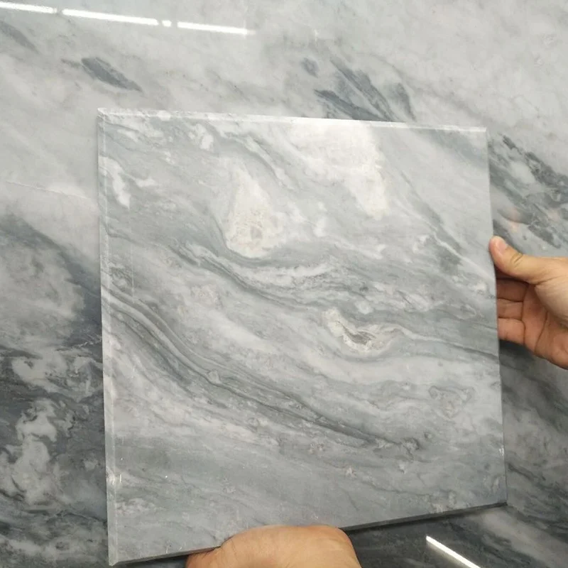 product good quality natural silver shadow grey marble slabs for interior wall and floor tiles design-2