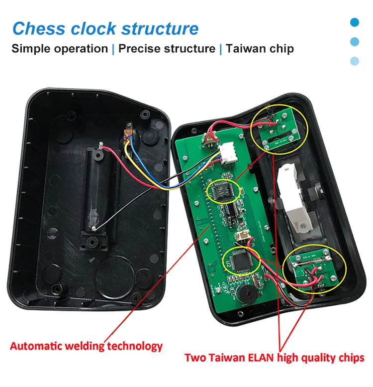 LEAP Digital Easy Chess Clock with Increment and Delay PQ9907S Chess Clock Digital