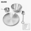Set B-silver four-piece set