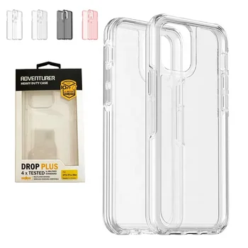 2024 New trend clear transparent case TPU PC anti-scratch phone case for iphone 12 Pro max back cover with box package