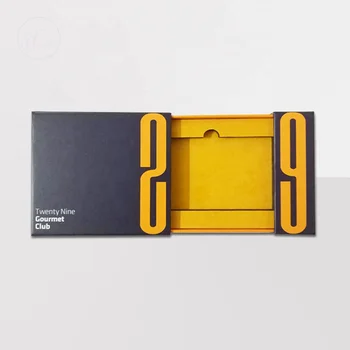 Custom Luxury Business Card Gift Card Packaging Box VIP Trading Credit Card Holder Recycled Materials Sponge Matt Lamination
