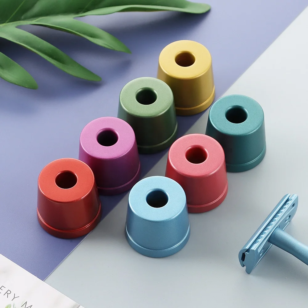 Reusable Metal Eco Biodegradable Facial Safety Razor and Razor Holder Shaving Set for Women