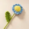 Ramo de margaritas pequeño terminado (azul)