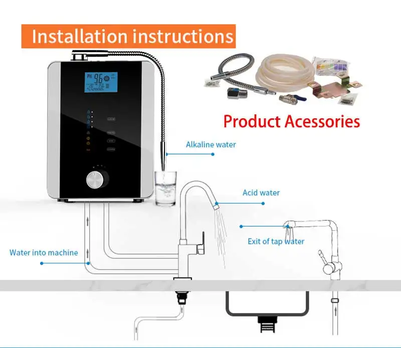 Cawolo Japan Water Ionizer Alkaline Water Machine Kangen Water With  Platinum Coating
