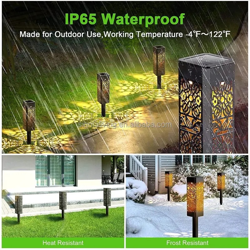 New arrival battery powered integrated LED light waterproof outdoor garden solar light