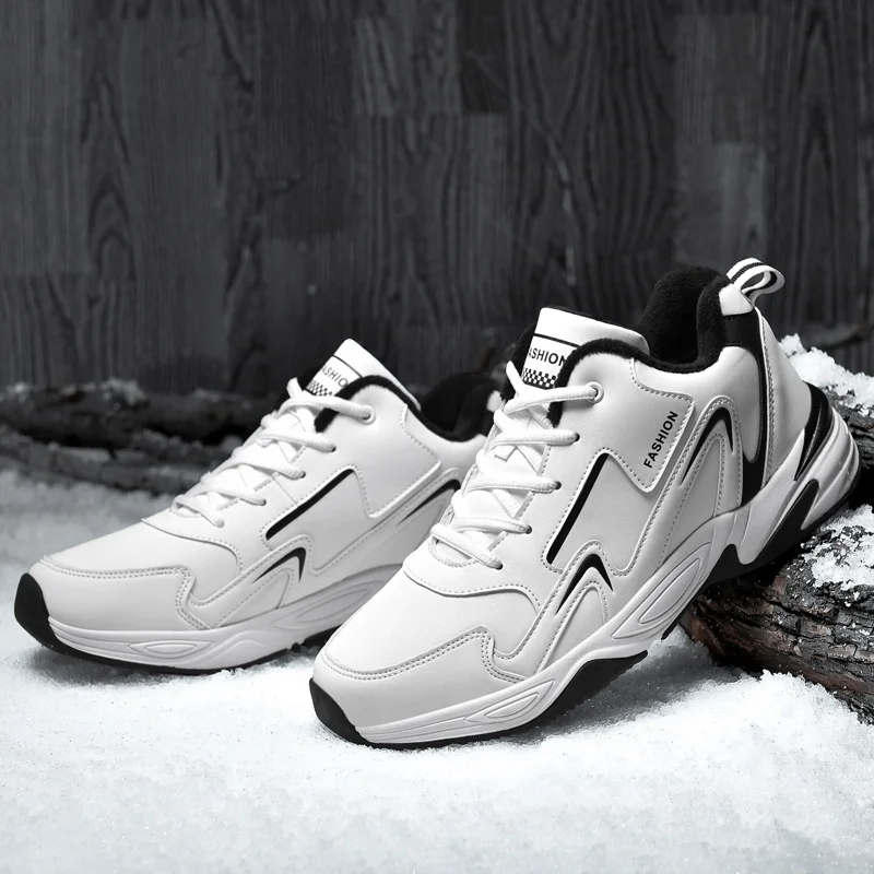 Cemented TPR Outsole Winter With Plush Shoes Quanzhou Winter Sport Shoes for Man
