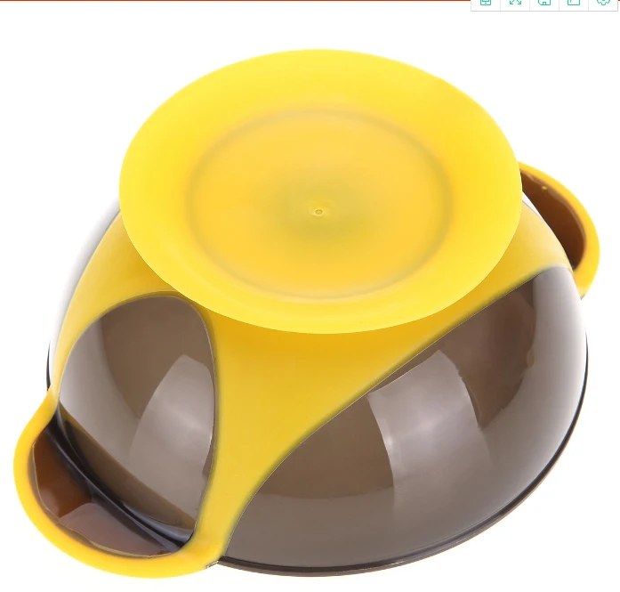 Новый стиль, чаша на присоске для выпечки, противоскользящая чаша для смешивания цвета силикагеля, уход за волосами, перевернутая пленка на присоске, четыре цвета