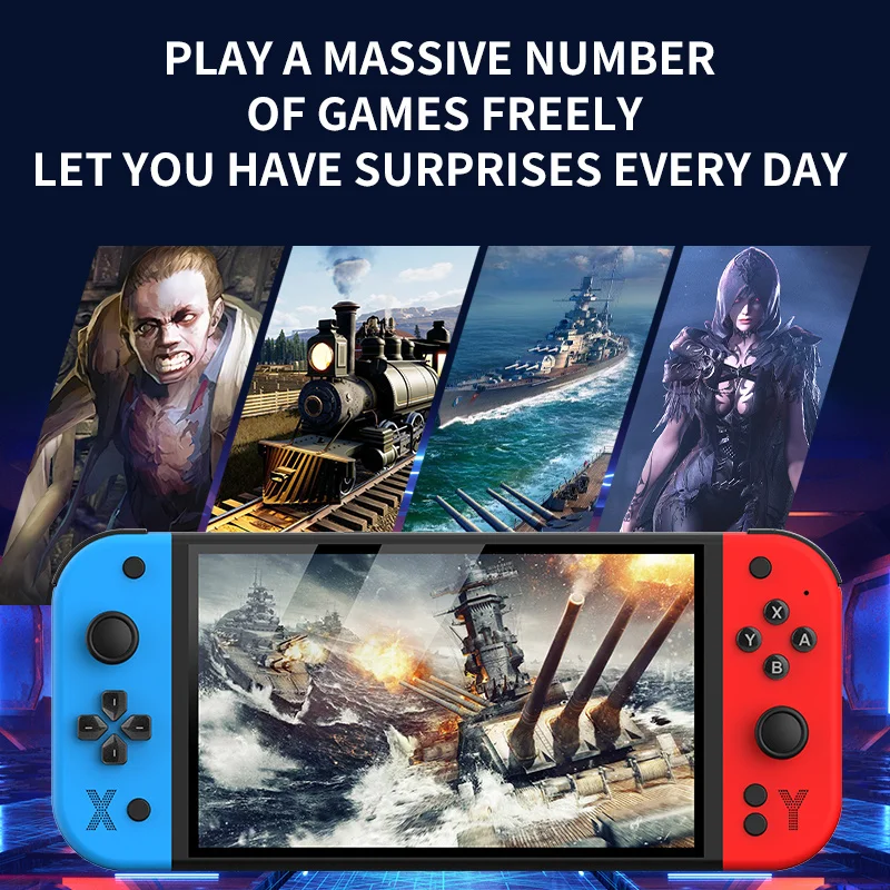 クニチカ　X40  7.0 インチ画面　 携帯 ゲーム コンソール X40 Portable Game Console 7 inch Screen 16GB with 3000+ free