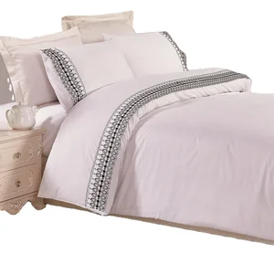 China 4pcs Polyester Cotton Bed Linen Best Luxury Wholesale Bed Sheets