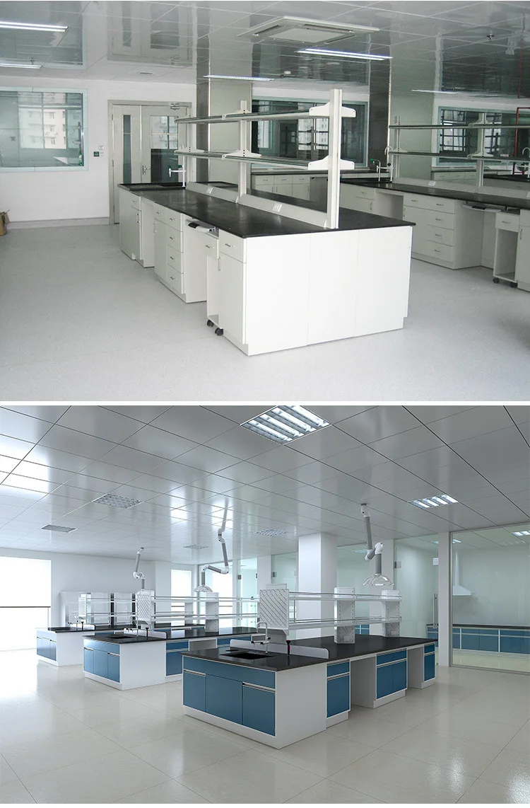 Stainless Steel Laboratory Table with Sink H-Frame Electrical Lab Wall Bench for School and Hospital Use Low Price