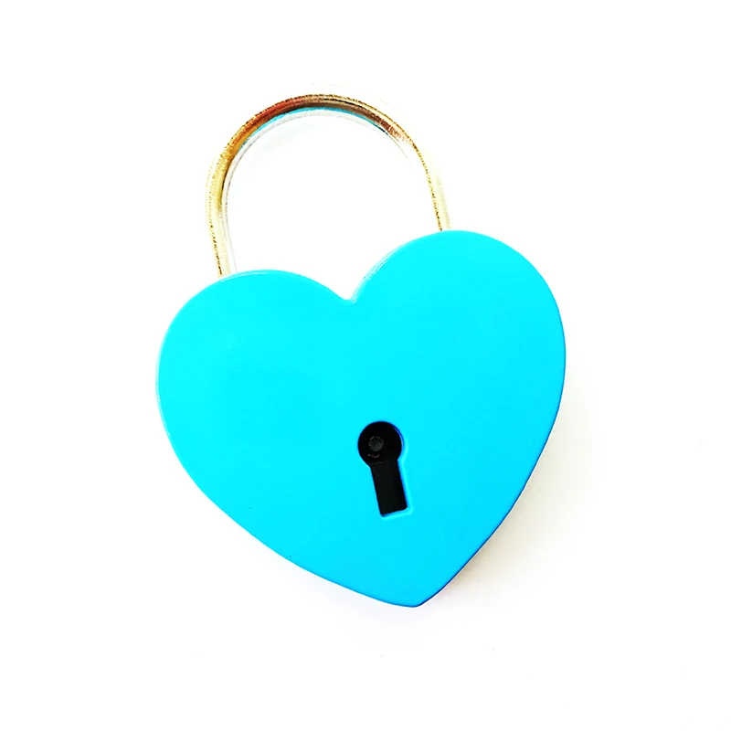 Colorful Small Smart Heart Shape Lock Padlock Heart