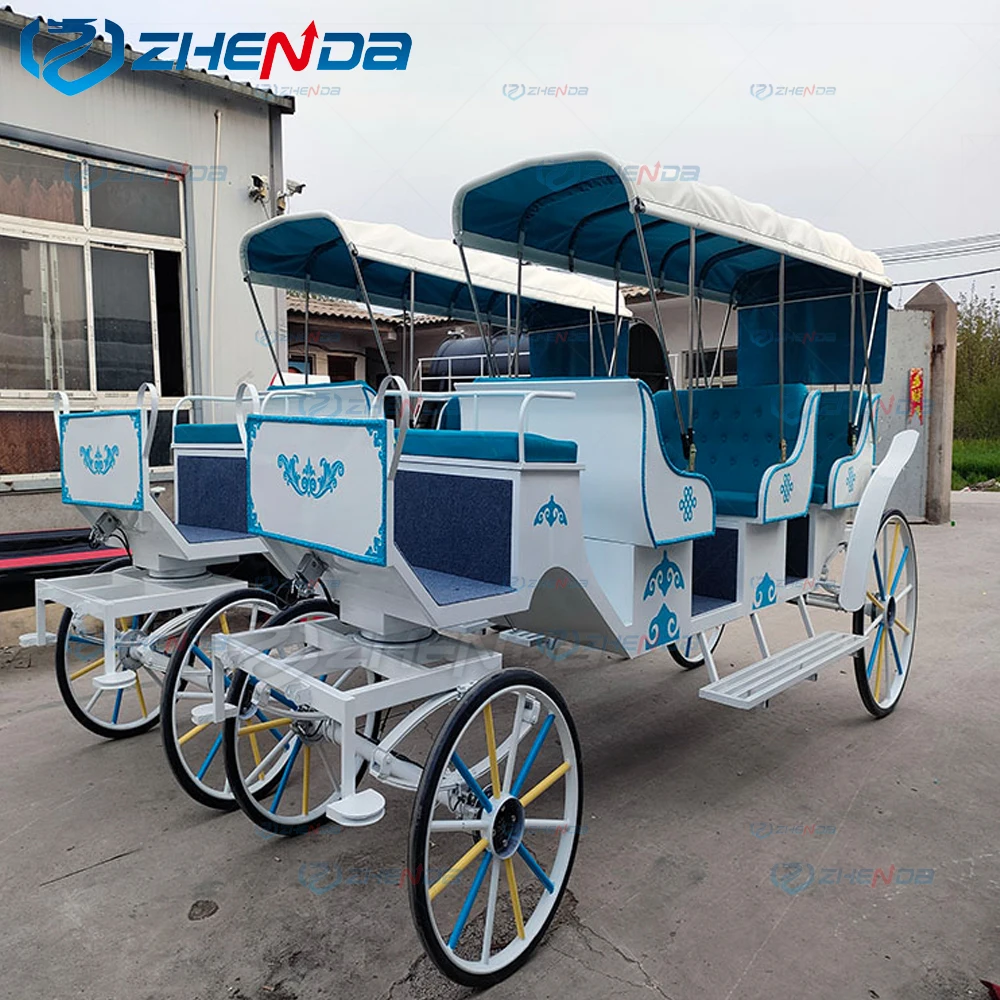 Special Transportation horse drawn carriage / Romantic wedding carriage Sightseeing Horse Carriage for Sale