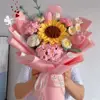 Big sunflower forget-me-not mix and match pink
