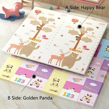 Tummy Time Playmat Infant Boy Girl Neutral Play Mat Outdoor Indoor Use Folding Crawling Floor MATS