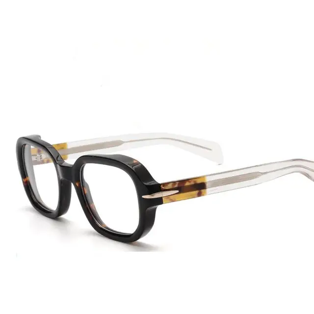 Thick acetate retro Japanese style small square glasses in stock fmen and women  acetate optical frames