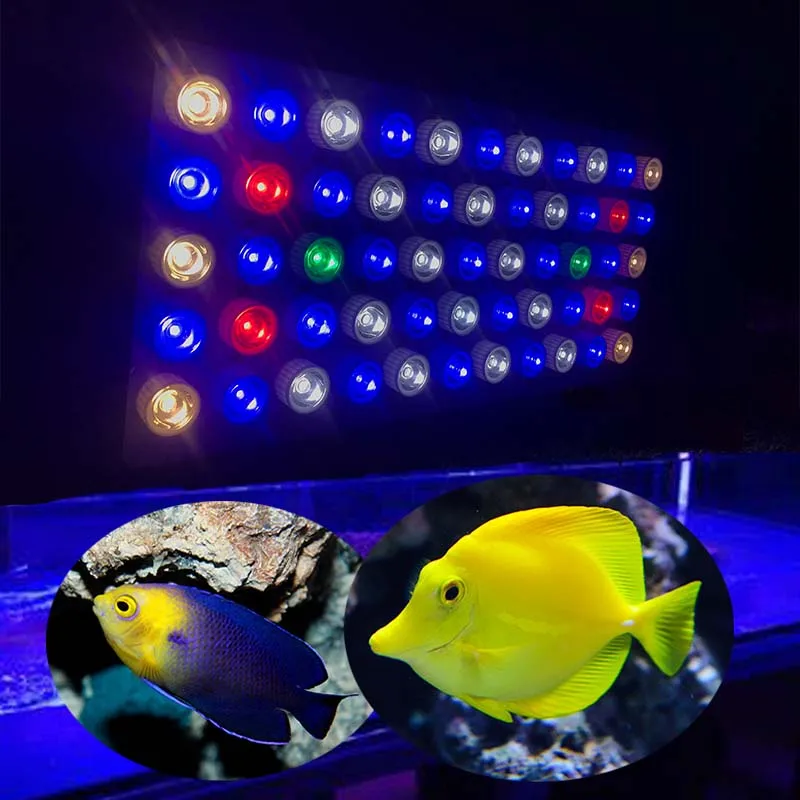 165W Saltwater Full Spectrum LED Light for Coral Reef Aquarium