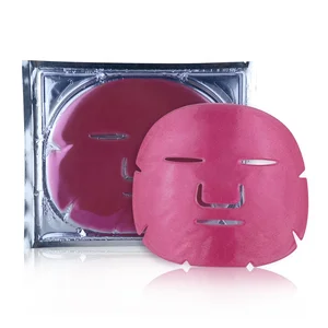 Private Label Collagen Mask Natural  Facial Care Red Wine Collagen Crystal Face Mask