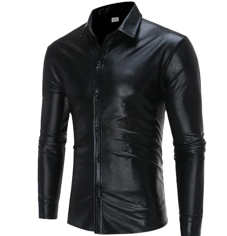 Обработка и производство мужских рубашек из эластичной кожи