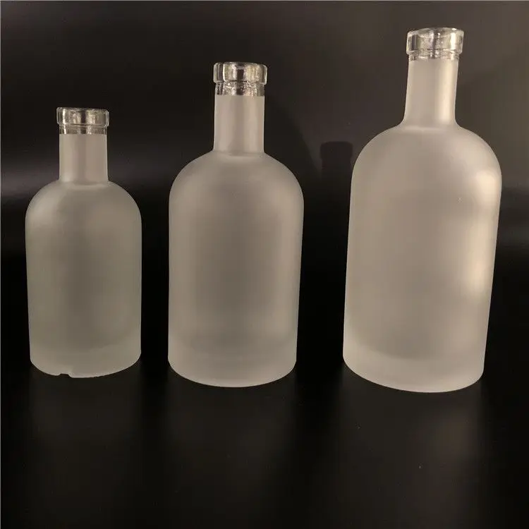 Super Flint 200ml 375ml 500ml 750ml 1000ml Vodka Spirit Glass Bottle for Liquor