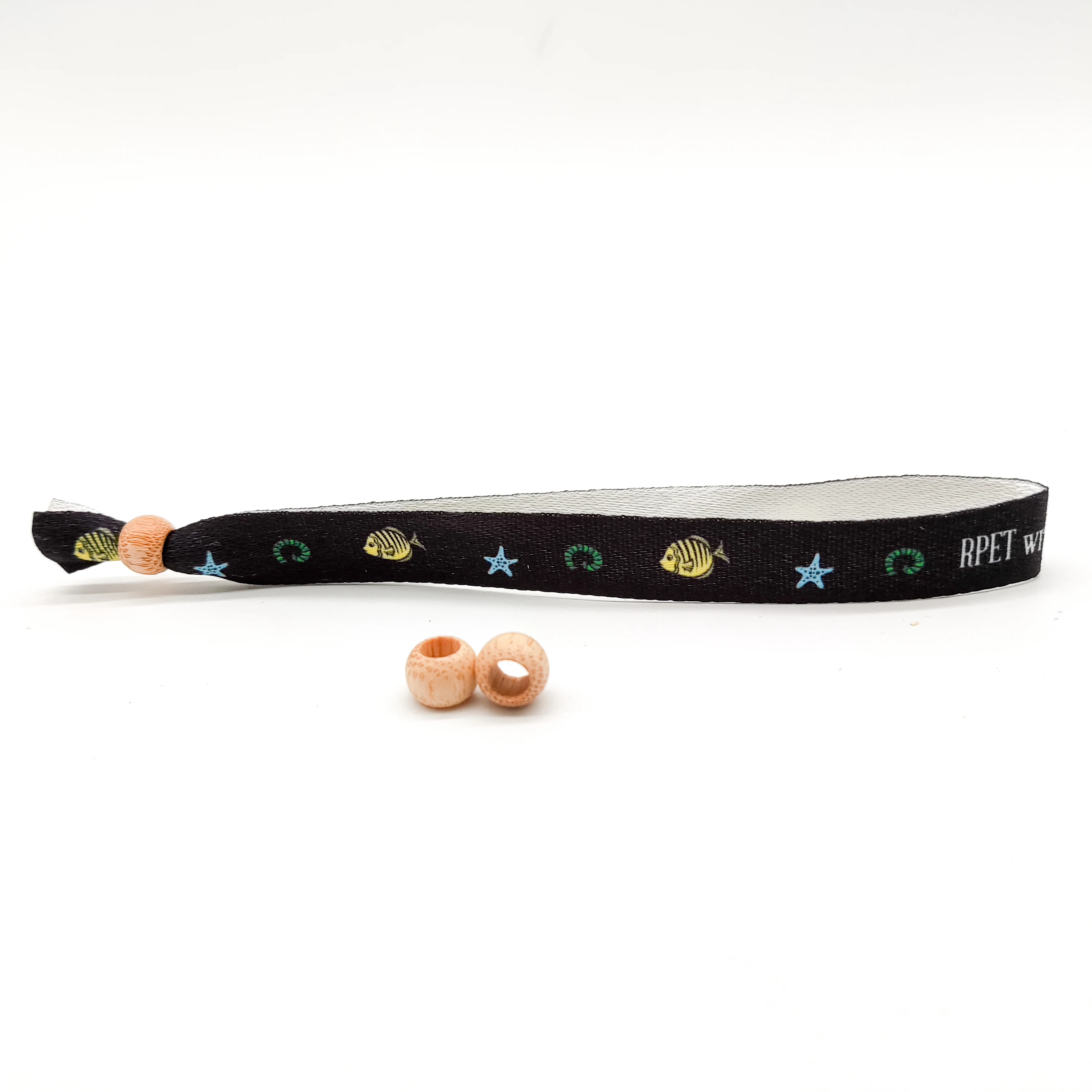 product promotional eco friendly adjustable plastic clip event party bracelet custom festival fabric woven wristbands-2