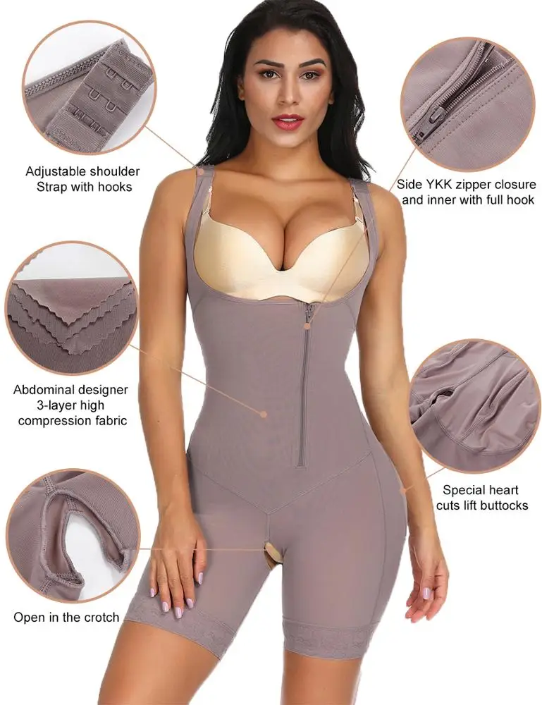 exquisite brown queen size crotchless bodysuit