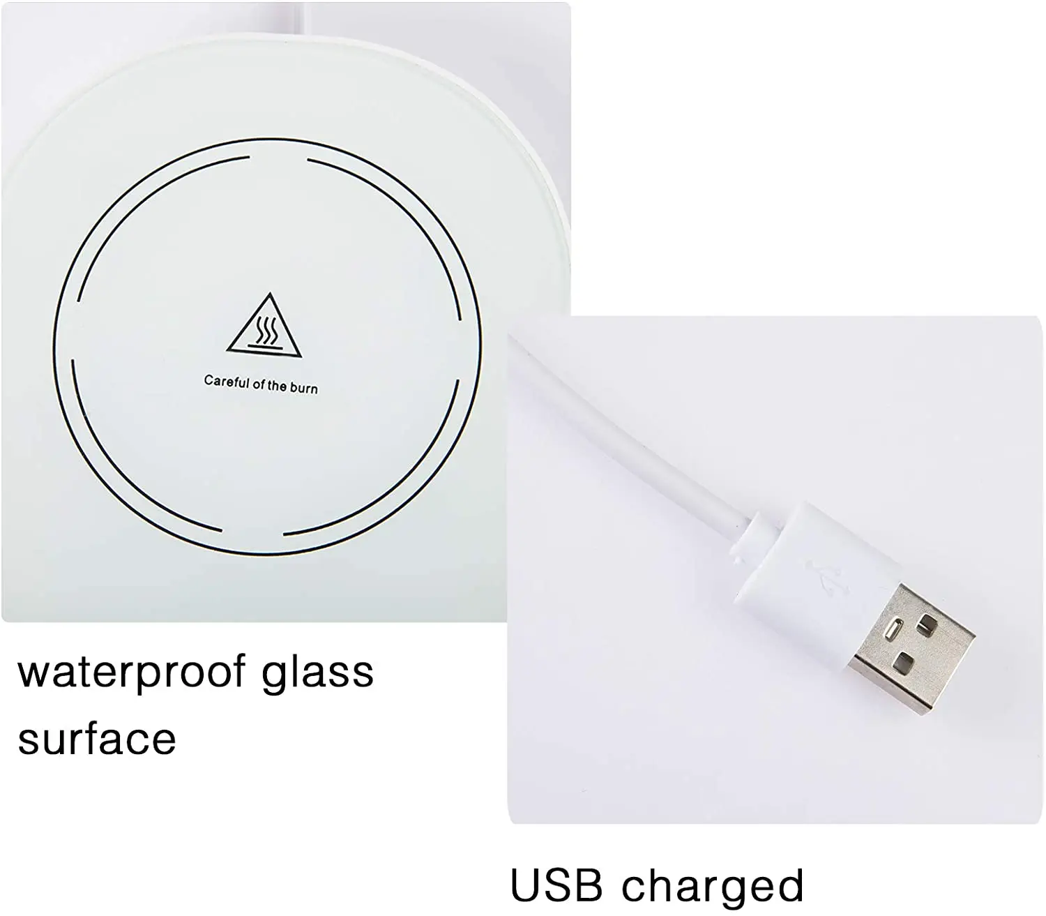 Factory Direct Supply Smart Coaster Warm Usb Heating Cup Mat Cup Mat Heating 55 Degree